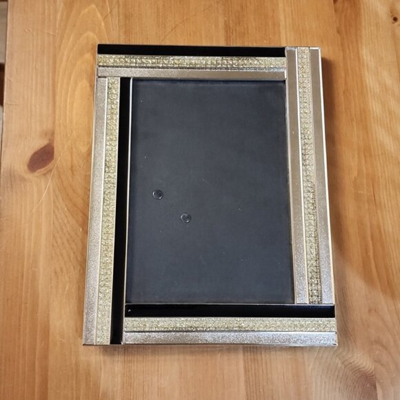 Vintage Bowring Picture Photo Frame Black And Clear Gemstones - Picture 2 of 5